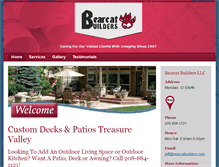 Tablet Screenshot of bearcatbuildersboise.com